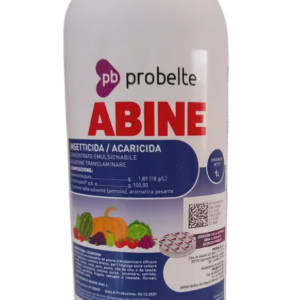ABINE è un insetticida-acaricida contenente abamectina, principio attivo efficace nei confronti di tutte le forme mobili di insetti ed acari.